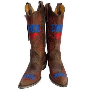 GAMEDAY BOOTS Southern Methodist University SMU Mustangs NEW Cowboy Boots 6.5